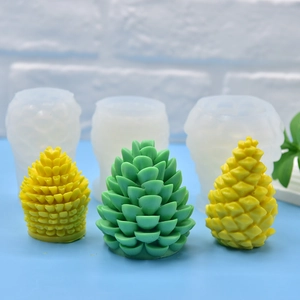 Pinecone Shape 3D Silicone Mold For DIY Handmade Soap Candle Fondant Resin Craft Chocolate Home Decor Crafting Tools