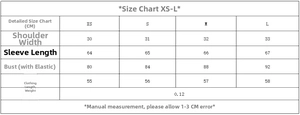 Tableau des tailles pour chemise à motif nid d'abeille avec mesures CM du XS au L