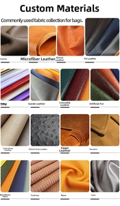 Échantillons de matériaux en PU, microfibre et cuir pour la personnalisation du porte-cartes