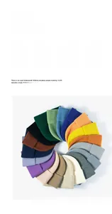 Close-up of knit beanie hats in multiple colors showing fine ribbed texture and thermal fabric