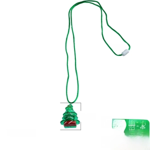 Groene kerstboom ketting met 16,5 inch koord en afmetingen voor een feestelijk cadeau