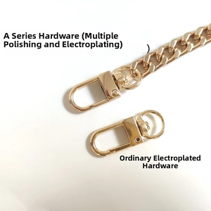 Detailed comparison of golden replacement chain straps with high-quality lobster clasps