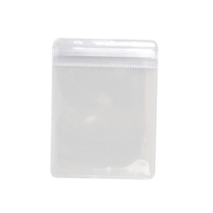 High transparency PVC jewelry zip lock bag with secure seal on a white background