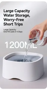 Détail de la gamelle flottante de 1200ML pour animaux avec grande capacité d'eau