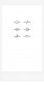 Detailed size and weight specification chart for S925 sterling silver bread rings