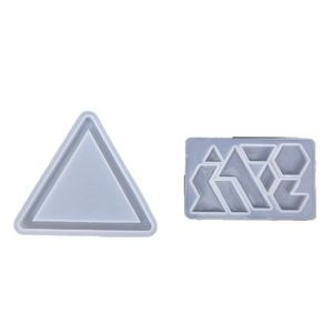 Set di stampi in silicone per puzzle triangolari geometrici e creazioni in resina