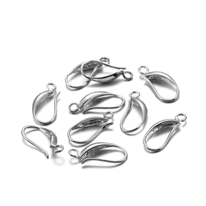 DIY silver leverback earring hooks in pure copper for handmade jewelry making