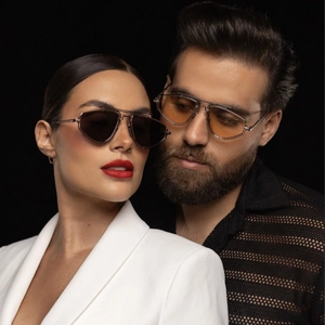 Polygon Geometric Metal Frame Sunglasses Double Bridge UV400 Protection INS Fashion Travel Eyewear For Men Women