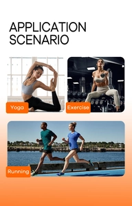 Detailed views of V-neck athletic rompers in yoga, gym, and running scenarios