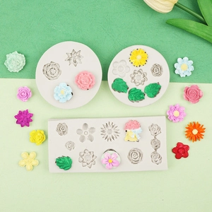 Detaillierte Silikonformen für DIY Blumen Fondant und Ton Kuchendekorationen