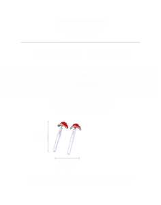 Detailed dimensions of mushroom pendant earrings featuring 4.6cm length and 1.6cm width