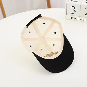 Breathable kids mesh baseball cap with cute cartoon excavator embroidery detail