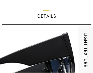 Close-up of the high-quality hinge and light-textured frame on these black sunglasses
