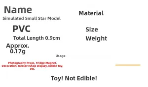Détail macro du modèle d'étoile en PVC de 0,9 cm pour la décoration artisanale DIY