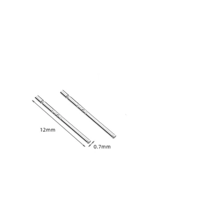 Classic 12mm S925 sterling silver ear pins with 0.7mm thickness for daily ear care