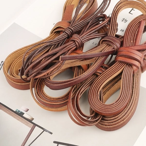 DIY handmade faux leather cord set in brown tones for jewelry making and crafts