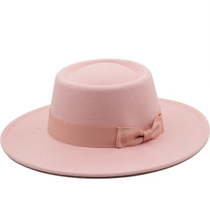 Cappello Boater Fedora in Feltro di Lana a Tesa Larga Con Fiocco per Uomo Donna Stile Vintage Britannico Autunno Inverno Caldo Cappello Jazz