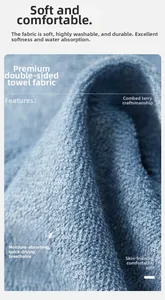 Macro texture of absorbent double-sided terry towel fabric for cotton bathrobes