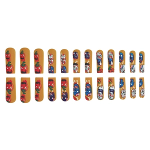 Halloween Sarg Kunstnägel Set mit Kürbis und Monster Motiven 24 Stück Nägel zum Aufkleben