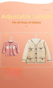 Detail showing the adjustable width from 27.5 to 36.5cm for children and adult clothes