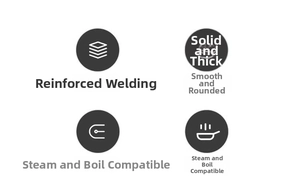 Thickened solid metal steamer rack featuring reinforced solder joints and a smooth finish