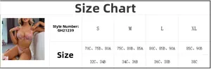 Guide des tailles détaillé pour ensemble lingerie dentelle avec mesures S à XL