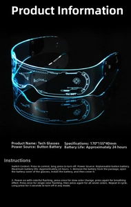 Macro shot of futuristic LED glasses featuring cyberpunk geometric lines and No.007 engraving
