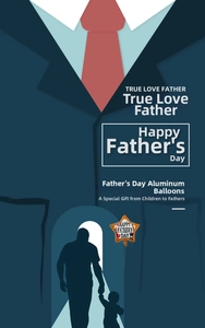 Star-shaped Father's Day foil balloon featuring BBQ patterns and Happy Father's Day text