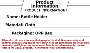 Detailed product specifications for linen Christmas wine bottle cover packaging information