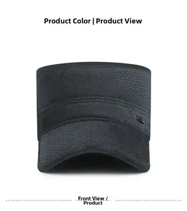 Front view of grey cadet cap featuring textured fabric and a metal sport emblem