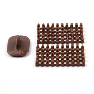 DIY alphabet and number stamp set for cake decorating with brown plastic handle
