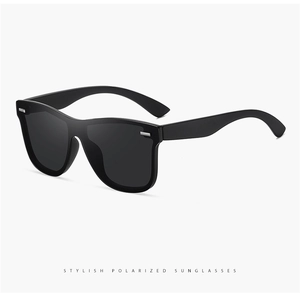 Detailed side view of stylish polarized sunglasses with silver metal decorative accents