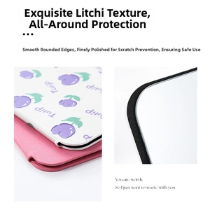 Macro detail of lychee grain leather folding mirror with rounded edges and anti-scratch finish