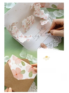 3D floral pop-up card with Much Appreciate text and vintage kraft paper envelope