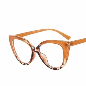 Cat eye blue light blocking glasses with TR90 tortoiseshell frame for women