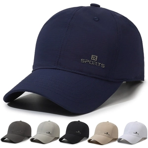Baseball Cap Quick Drying Breathable Sun Protection Outdoor Sports Adjustable Peaked Hat Solid Color Casual Unisex