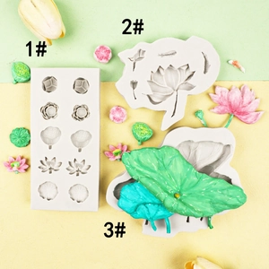 Fleur De Lotus Feuille Poisson Koi Moule À Gâteau En Silicone Fondant Chocolat Décoration De Cuisson DIY