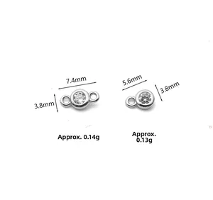 Detailed macro view of 925 sterling silver zirconia pendants for DIY jewelry making