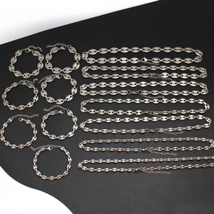 Detailed comparison of various thicknesses for silver steel coffee bean link chain jewelry