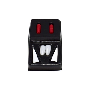 Halloween vampire fangs kit with white fake teeth and red capsules for horror party cosplay