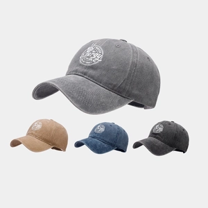 Casquette De Baseball En Coton Lavé Vintage Distressed Soft Top Chapeau De Soleil Réglable Streetwear Imprimé Energy