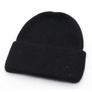 Women Winter Plush Knit Bucket Hat Warm Soft Korean Style Solid Color Thickened Outdoor Fisherman Hat Lady Beanie Accessory
