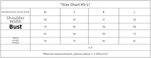 Tableau des tailles détaillé pour robe en velours avec mesures de XS à L en CM