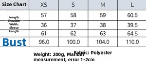 Detailed size chart for plaid long sleeve blouse showing length, shoulder, and bust data