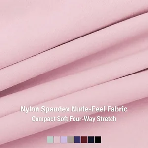 Rosa Yoga Shorts mit hoher Taille, Nacktgefühl-Stoff und Vier-Wege-Stretch-Textur