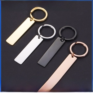 Polished stainless steel rectangular pendants in gold silver black and rose gold