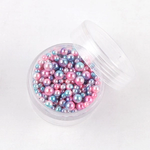 Macro di perle iridescenti 3-5mm per nail art fai-da-te e decorazioni di gioielli