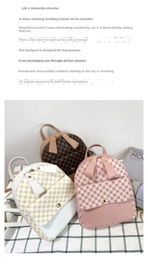 Close-up of mini floral printed leather backpacks featuring cute bow designs and metal locks