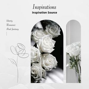 Detail showing white rose inspiration with Liberty Romance and Fantasy text for 925 silver bead