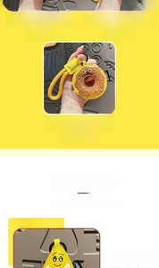 Détails des pendentifs créatifs en cuir avec donuts et burgers et crochets en métal